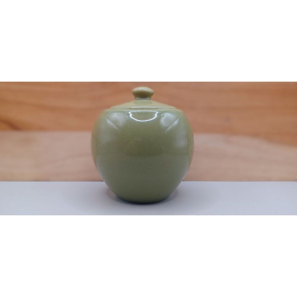 Royal Norfolk Olive Green Sugar Bowl with Lid